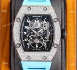 Swiss Quality Richard Mille Manual Winding RM17-01 Watches Steel Diamond Case